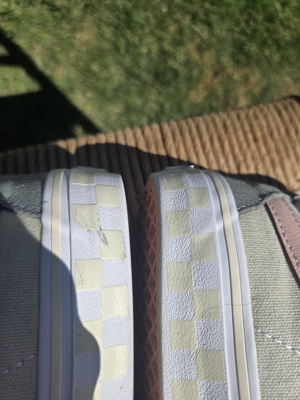 Vans Suade High-Top Sneakers in Gray, Pink & White - Picture 4 of 8